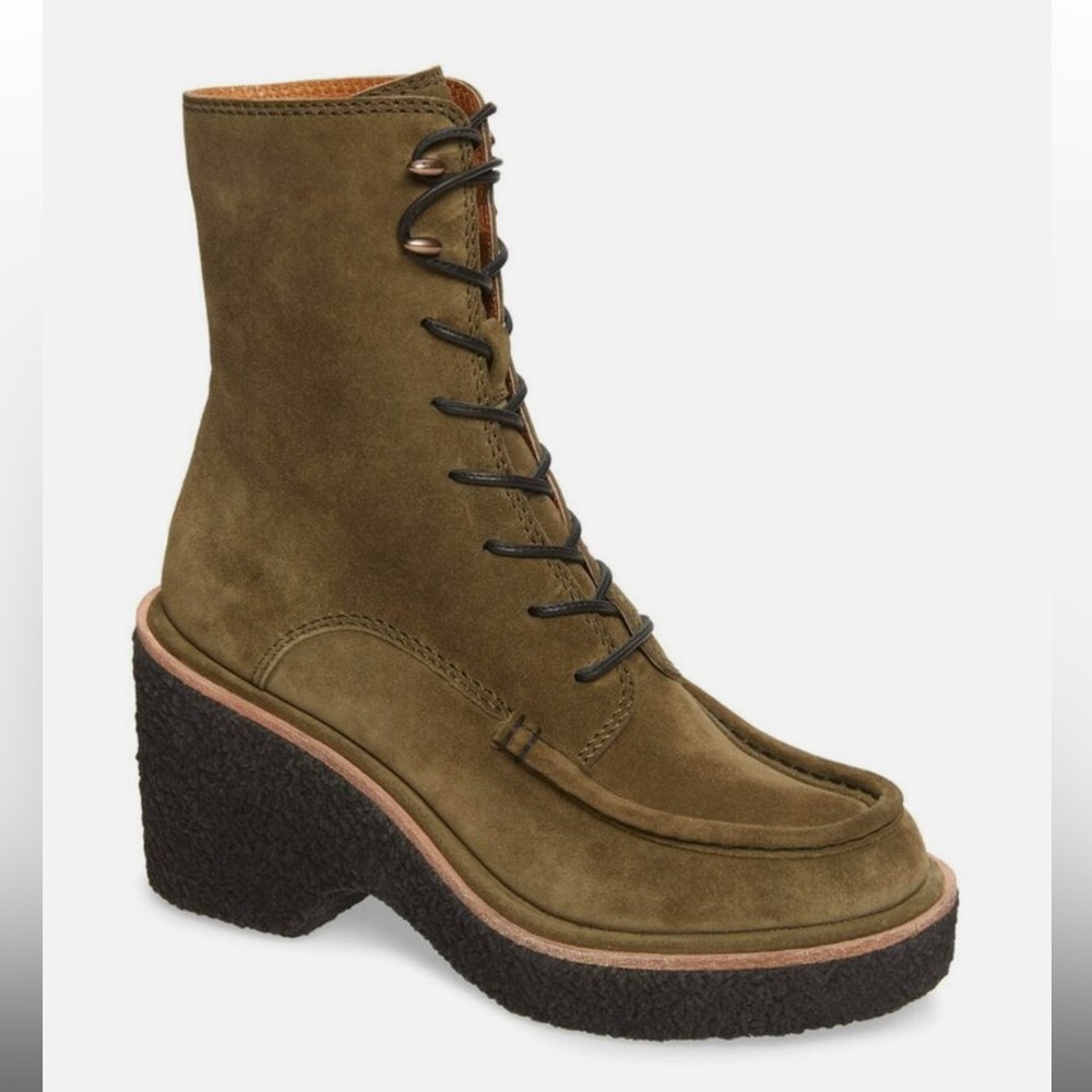 rag & bone suede platform boots size 7.5 - used once!!
